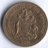 Монета 1 цент. 1981 год, Багамские острова.
