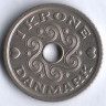 Монета 1 крона. 1992 год, Дания. LG;JP;A.