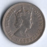Монета 25 центов. 1962 год, Британские Карибские Территории.