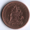 Монета 1 цент. 1998 год, Багамские острова.