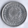 Монета 2 крузейро. 1961 год, Бразилия.