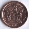5 центов. 1992 год, ЮАР.