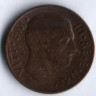 Монета 5 чентезимо. 1937 год, Италия.