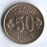Монета 50 эйре. 1970 год, Исландия.