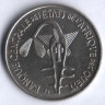 Монета 100 франков. 1977 год, Западно-Африканские Штаты.