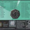 Монета 50 пенсов. 2011 год, Великобритания. Бадминтон.