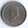 Монета 10 центов. 1962 год, Британские Карибские Территории.