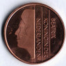 Монета 5 центов. 1984 год, Нидерланды. Proof.