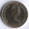 Монета 1 цент. 1969 год, Багамские острова.