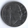 Монета 20 чентезимо. 1942(Yr.XX) год, Италия.