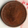 Монета 1/12 анны. 1939(c) год, Британская Индия. Первый портрет.