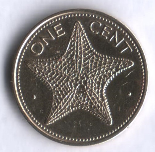 Монета 1 цент. 1979 год, Багамские острова.