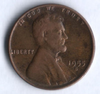1 цент. 1955(S) год, США.