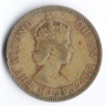 Монета 1/2 пенни. 1955 год, Ямайка.