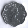 Монета 1 цент. 1989 год, Восточно-Карибские государства.