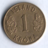 Монета 1 крона. 1946 год, Исландия.