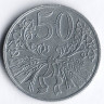 Монета 50 геллеров. 1941 год, Богемия и Моравия.