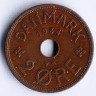 Монета 2 эре. 1934(N;GJ) год, Дания.