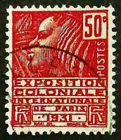 Почтовая марка (50 c.). "Международная колониальная выставка". 1930 год, Франция.