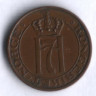 Монета 1 эре. 1935 год, Норвегия.