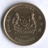 5 центов. 2005 год, Сингапур.