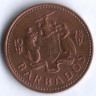 Монета 1 цент. 1978 год, Барбадос.