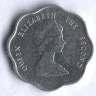 Монета 1 цент. 1993 год, Восточно-Карибские государства.