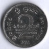 Монета 2 рупии. 2011 год, Шри-Ланка. 60 лет ВВС.