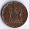 Монета 1/2 цента. 1975 год, Родезия.