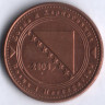 Монета 20 фенингов. 2004 год, Босния и Герцеговина.