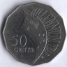 Монета 50 центов. 2000 год, Австралия. Миллениум.