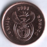 5 центов. 2003 год, ЮАР. (Afrika Dzonga).