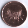 Монета 1 сен. 1992 год, Малайзия.