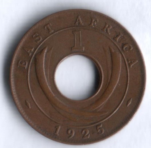 Монета 1 цент. 1925(KN) год, Британская Восточная Африка.