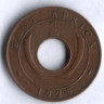 Монета 1 цент. 1925(KN) год, Британская Восточная Африка.