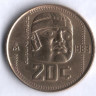 Монета 20 сентаво. 1983 год, Мексика.