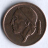 Монета 50 сантимов. 1977 год, Бельгия (Belgie).