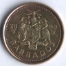 Монета 5 центов. 2009 год, Барбадос.