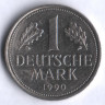 Монета 1 марка. 1990 год (G), ФРГ.