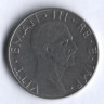 Монета 50 чентезимо. 1939(Yr.XVII) год, Италия. Немагнитная.