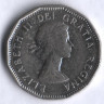 Монета 5 центов. 1962 год, Канада.