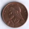 Монета 1 сентесимо. 1979 год, Панама.