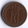 Монета 1 эре. 1949 год, Норвегия.