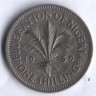 Монета 1 шиллинг. 1959 год, Нигерия (колония Великобритании).