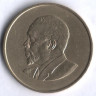 Монета 5 центов. 1968 год, Кения.