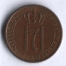 Монета 1 эре. 1950 год, Норвегия.