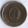 Монета 10 сентаво. 1986 год, Аргентина.