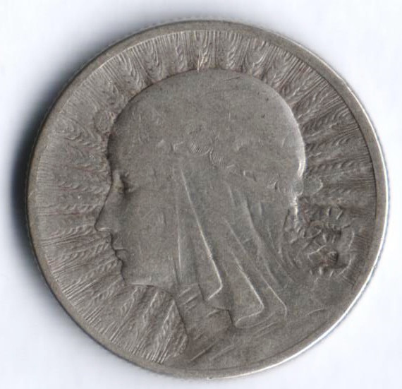 Монета 2 злотых. 1934 год, Польша. Королева Ядвига.