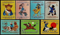 Набор почтовых марок (7 шт.). "День защиты детей". 1966 год, Монголия.