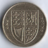 Монета 1 фунт. 2014 год, Великобритания.